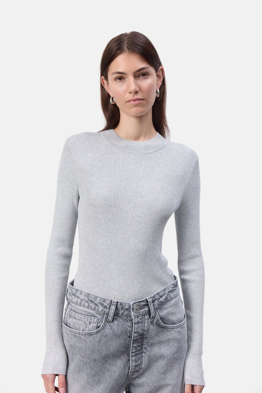 Kvinde Leveté Room | Lr-Eileen 1 Pullover Lys Gra